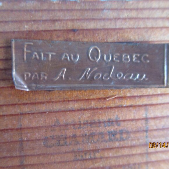 Vintage Fait Au Nadeau Copper Plaque/Winter Scene/Horse & Sleigh-#18 - Picture 3 of 4